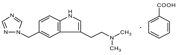 Pill image for These Highlights Do Not Include All The Information Needed To Use Rizatriptan Benzoate Tablets Safely And Effectively. See Full Prescribing Information For Rizatriptan Benzoate Tablets.