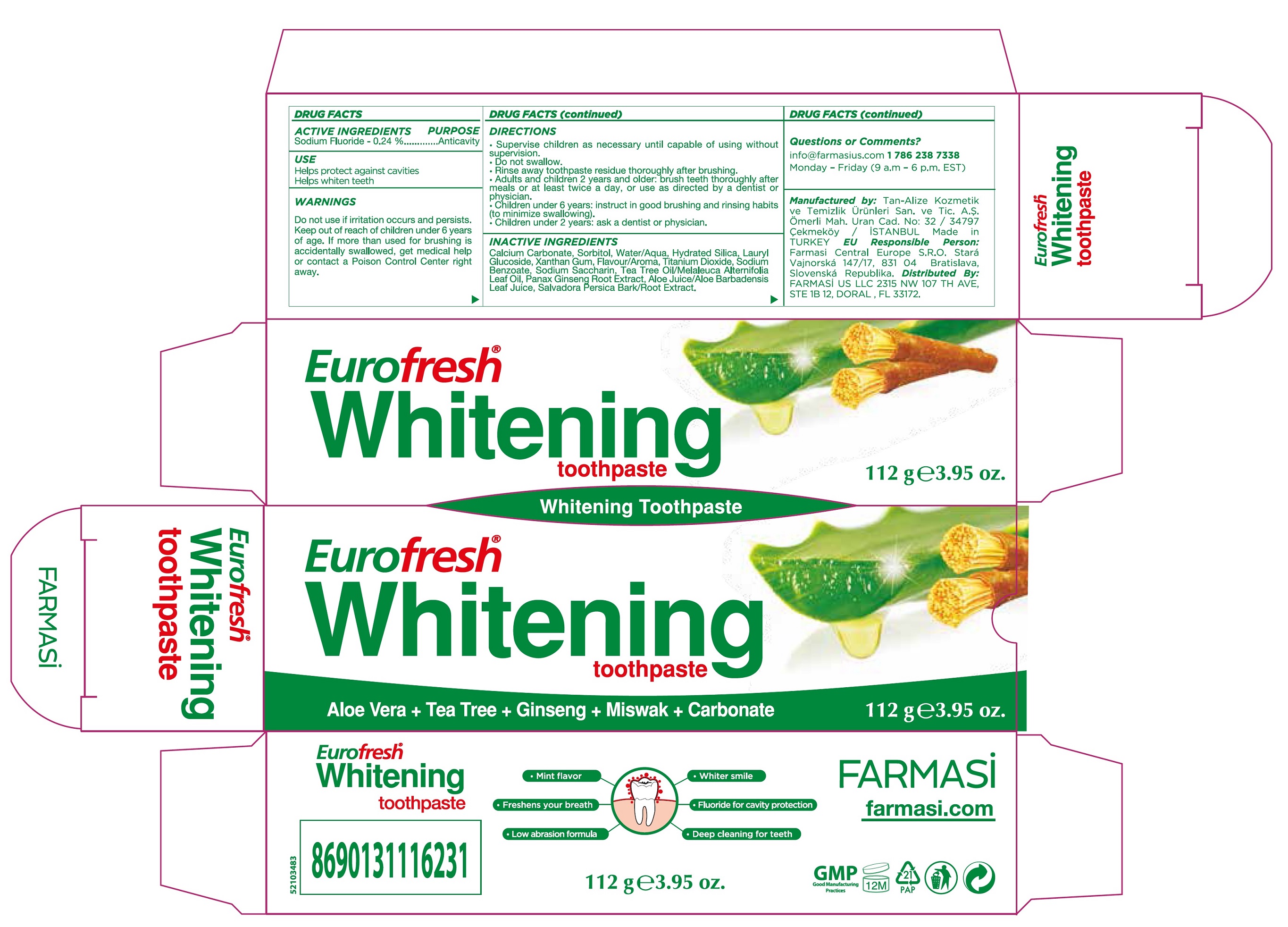 Pill image for Eurofresh Whitening Toothpaste
