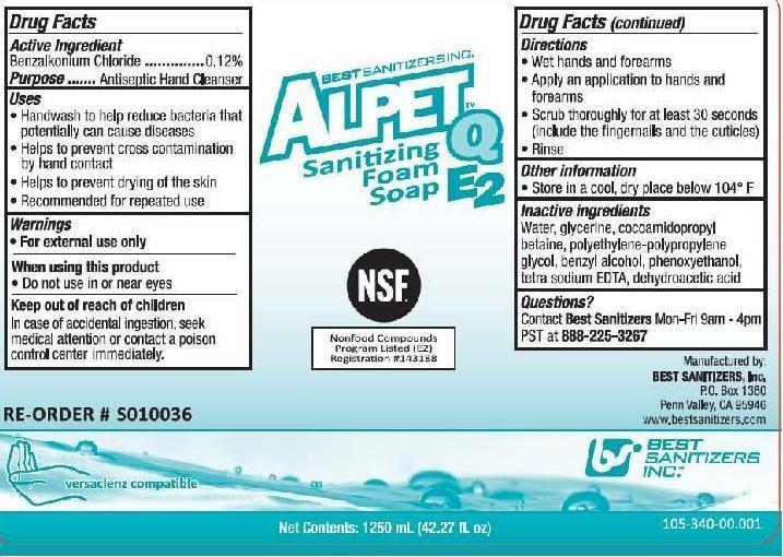 Pill image for Alpet Q E2 Sanitizing Foam Soap 5900-130