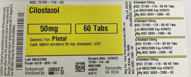 Pill image for Cilostazol