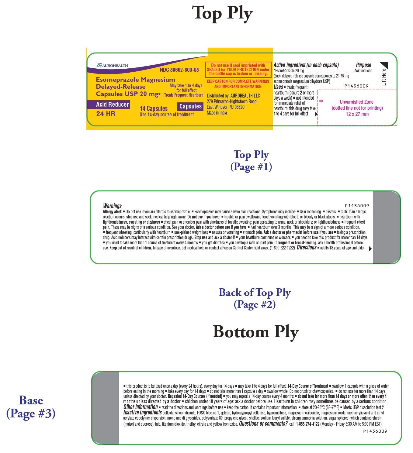 Pill image for Esomeprazole Magnesium Delayed-release Capsules Usp 20 Mg*