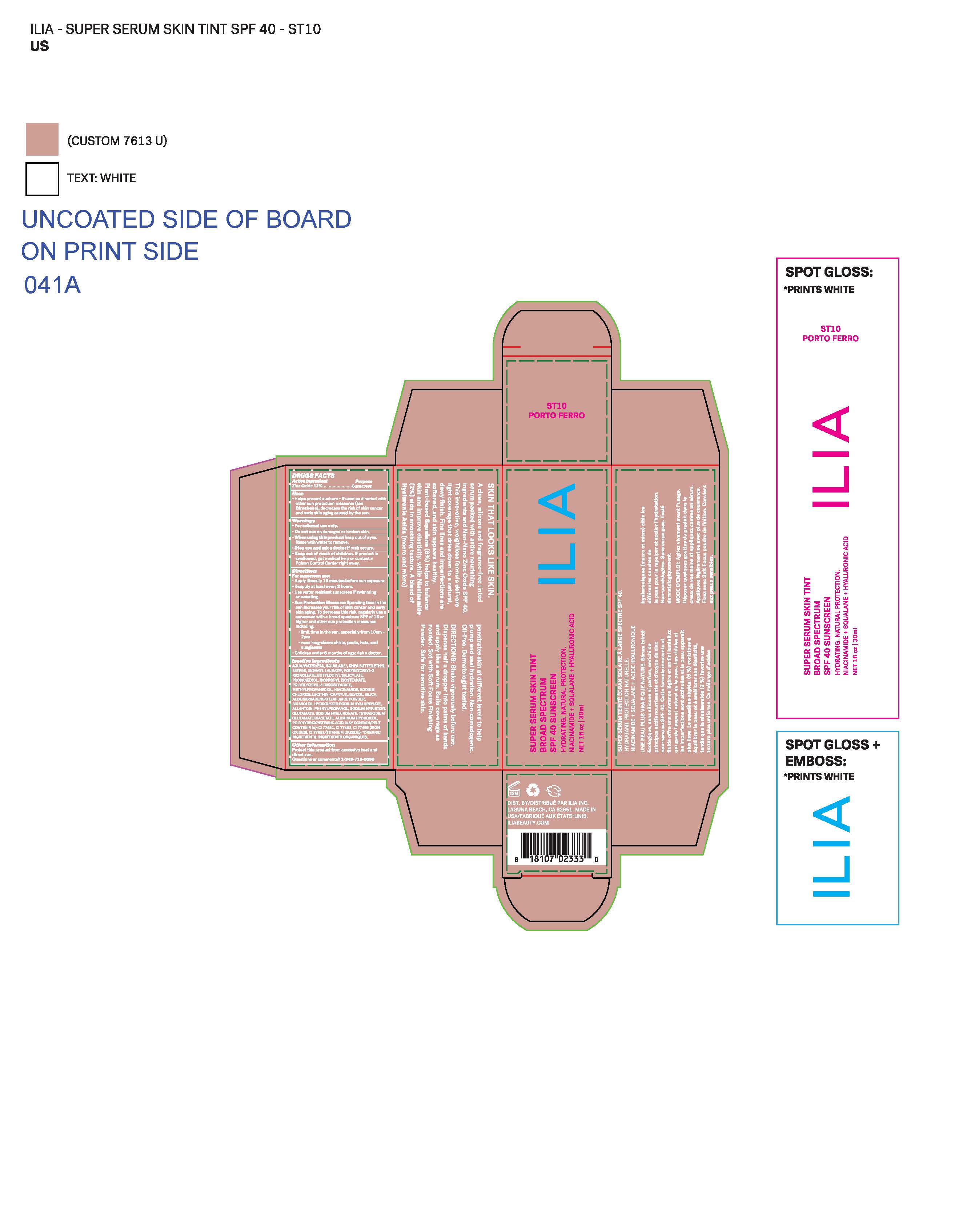 Pill image for ilia super serum skin tint (st10 porto ferro)