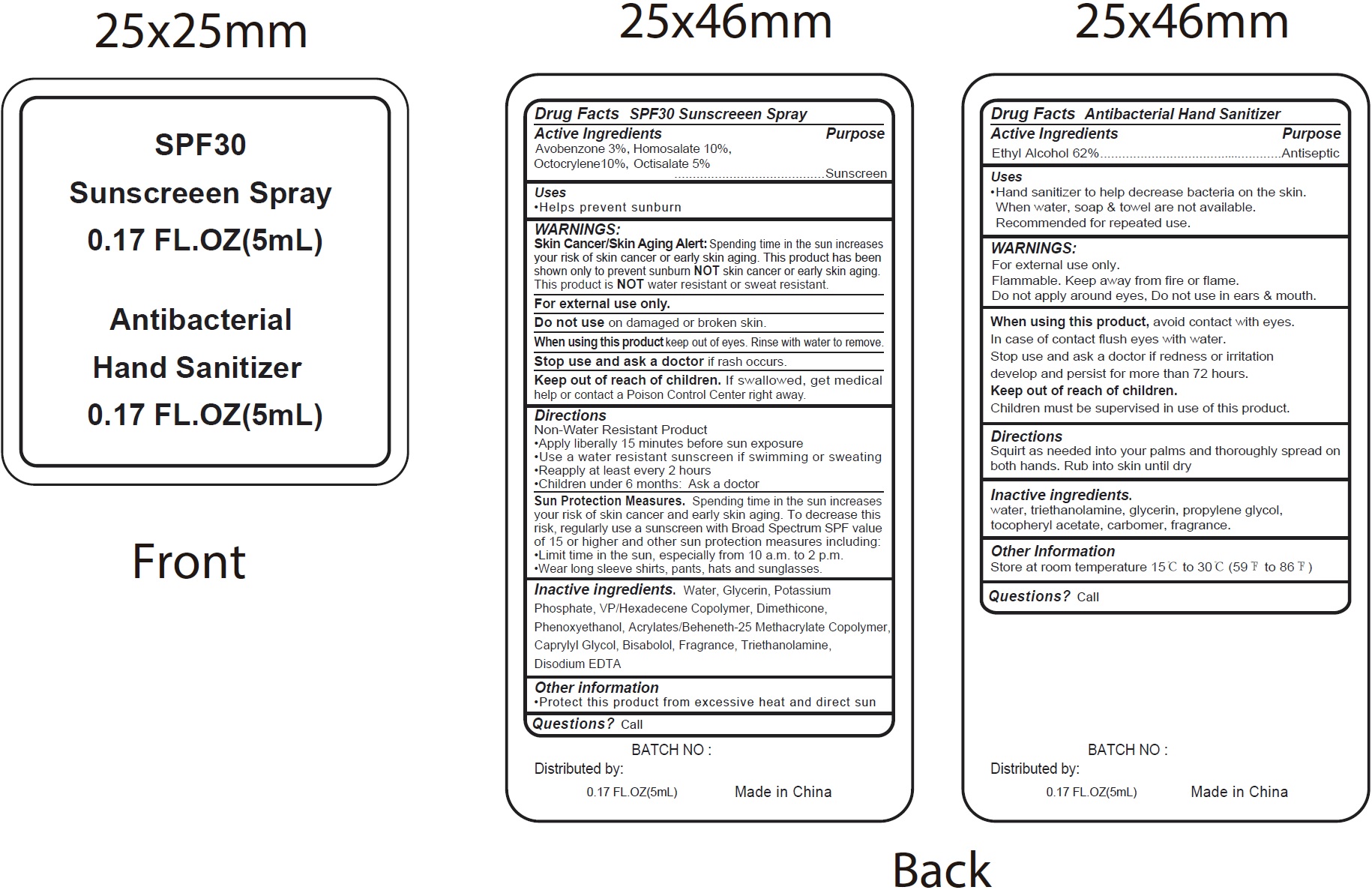 Pill image for Spf30 Sunscreen Spray, & Antibacterial Hand Sanitizer