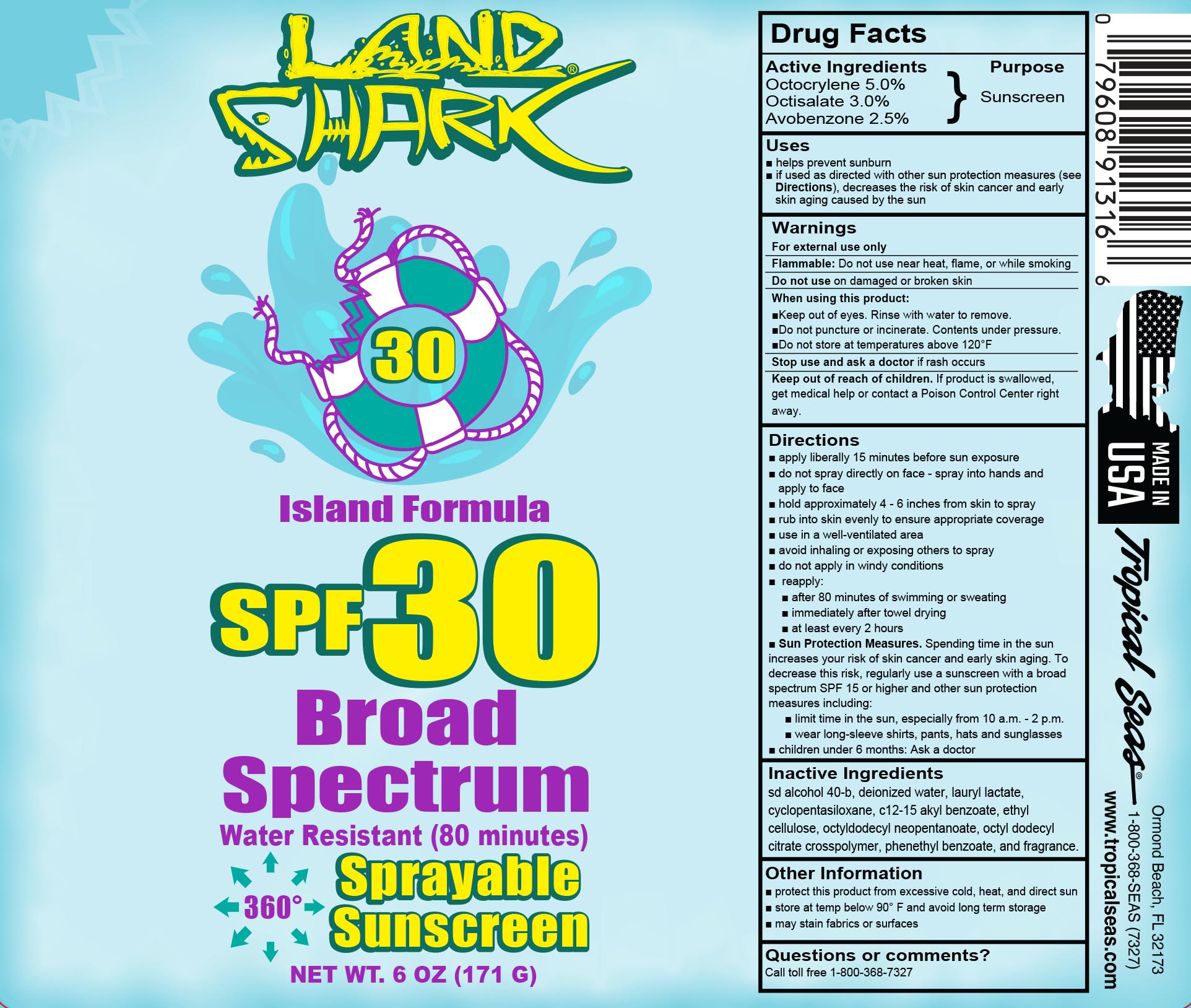 Pill image for Land Shark Spf 30 Spray