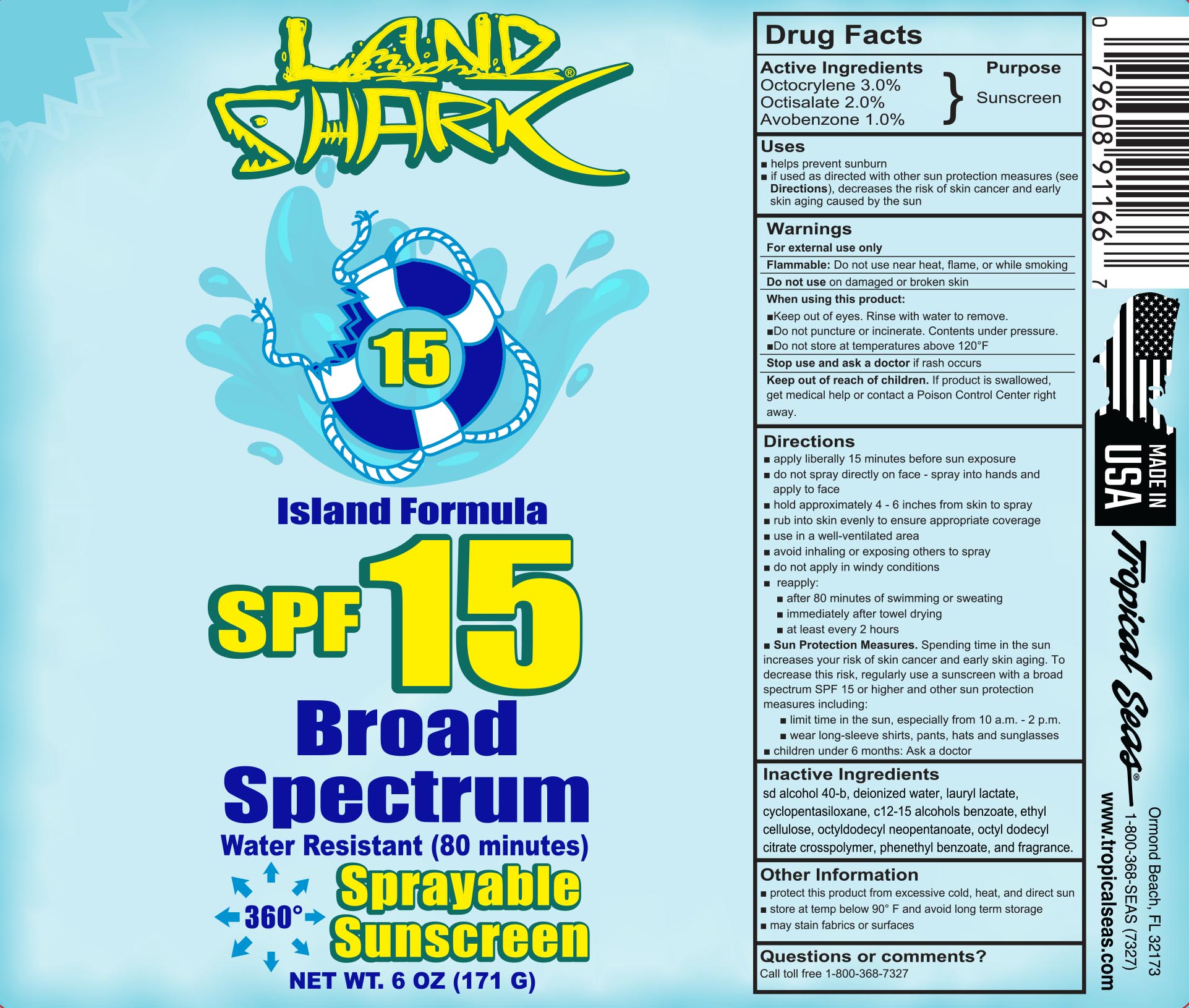 Pill image for Land Shark Spf 15 Spray