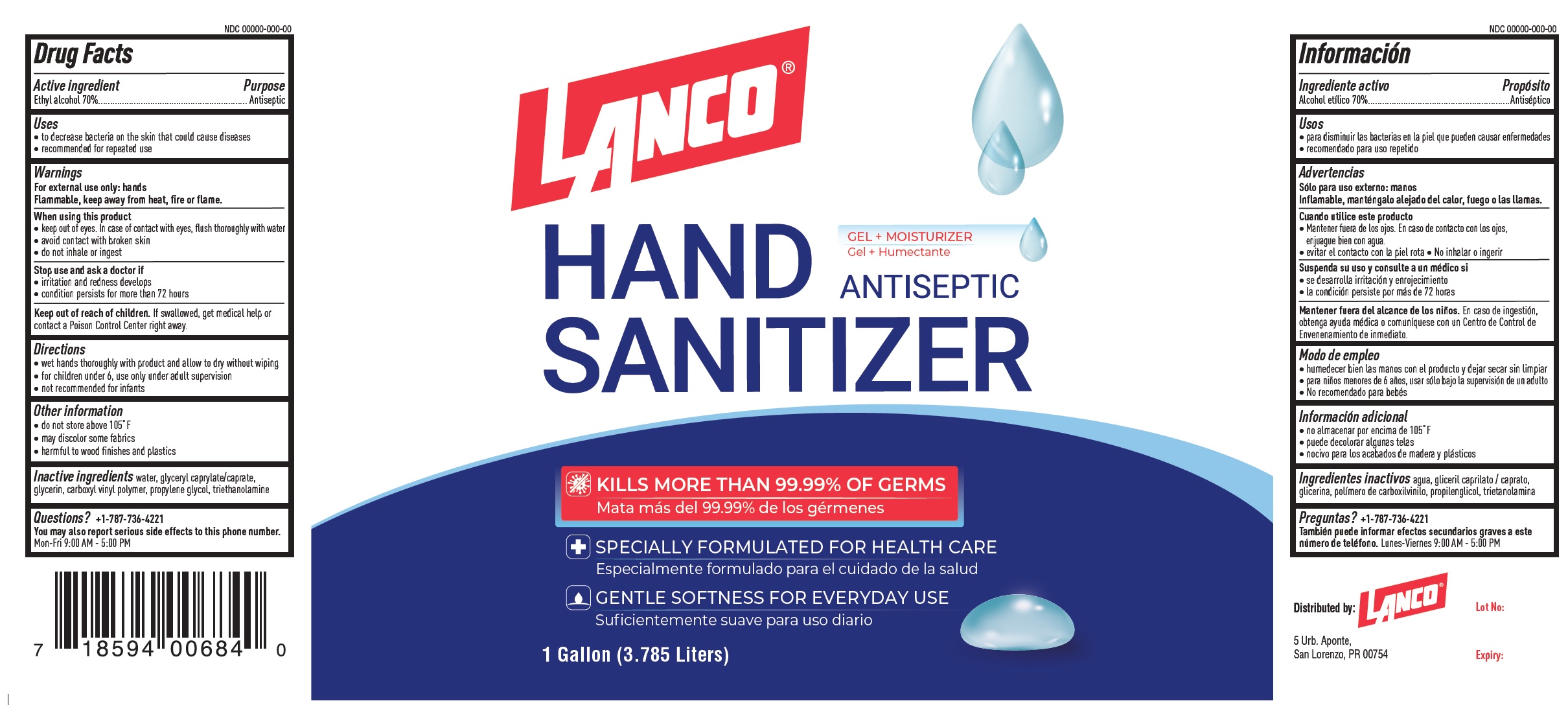 Pill image for Lanco Antiseptic Hand Sanitizer