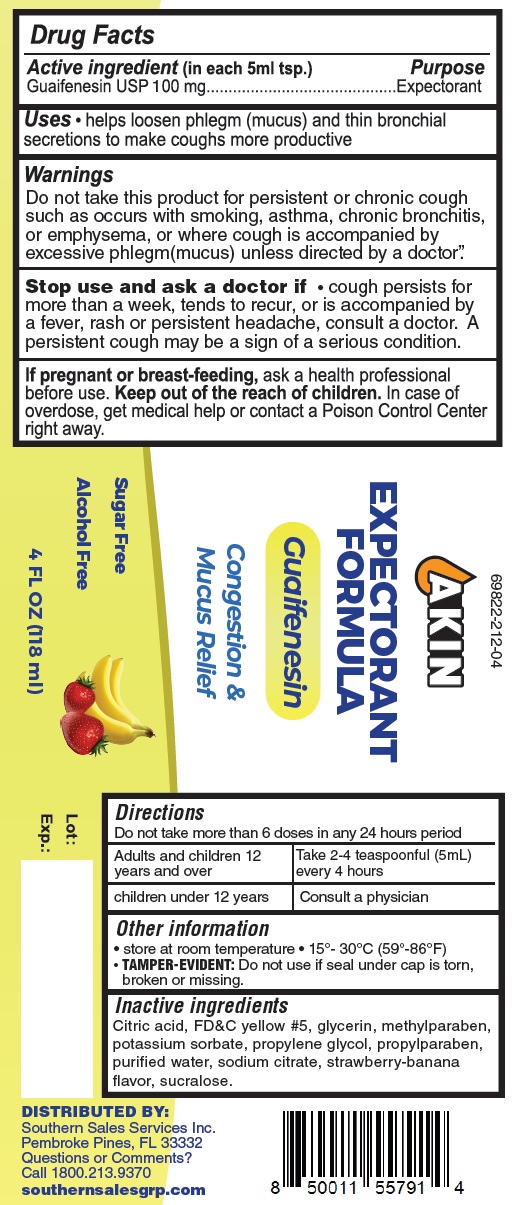 Pill image for Akin Expectorant Formula (strawberry - Banana)