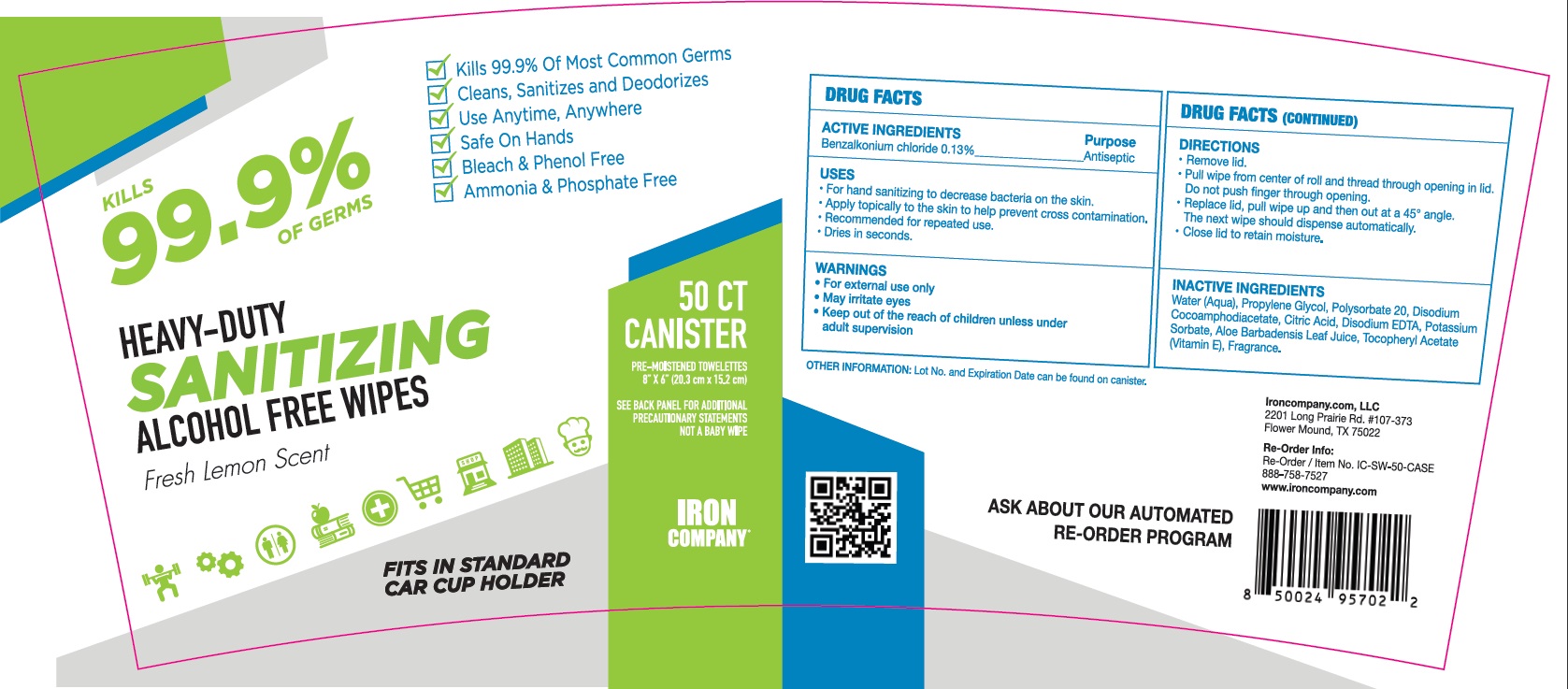 Pill image for 75127-101 Sanitizing Alcohol Free Wipes 0.13% Benzalkonium Chloride