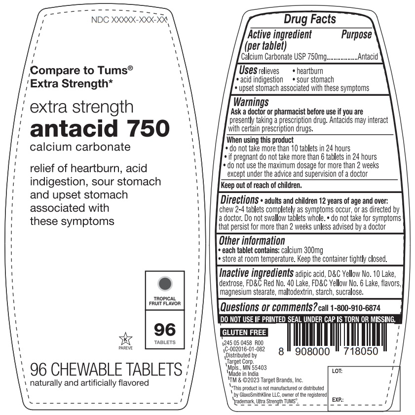Pill image for Extra Strength antacid 750