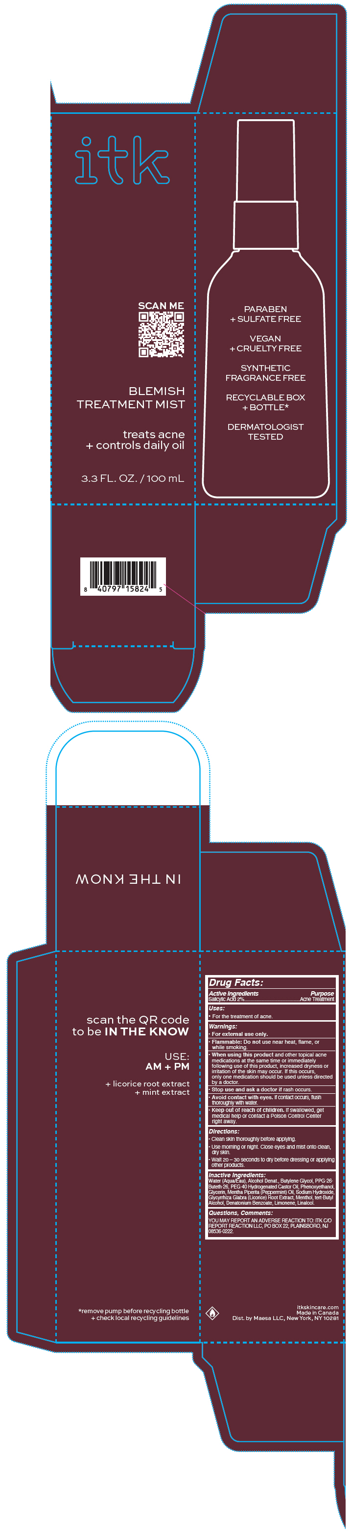 Pill image for Itk Body Blemish Treatment Mist