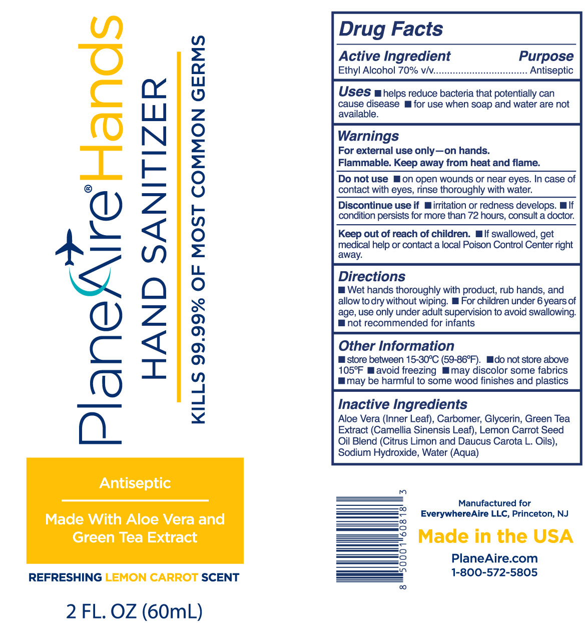 Pill image for Planeaire Hands Gel Lemon Carrotseed Hand Sanitizer