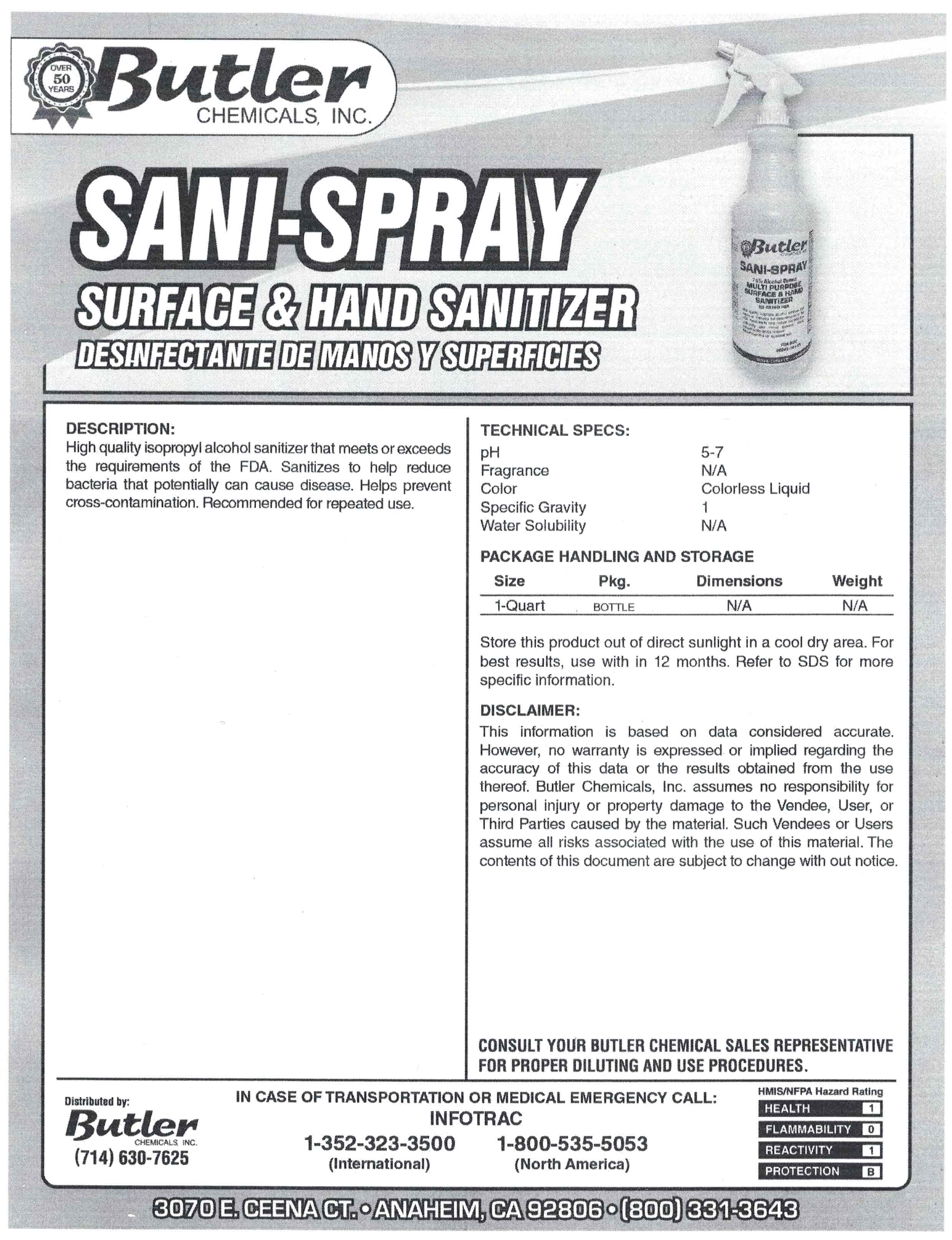 Pill image for sani-spray