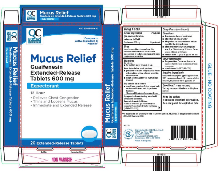 Pill image for Guaifenesin Extended-release Tablets 600 Mg