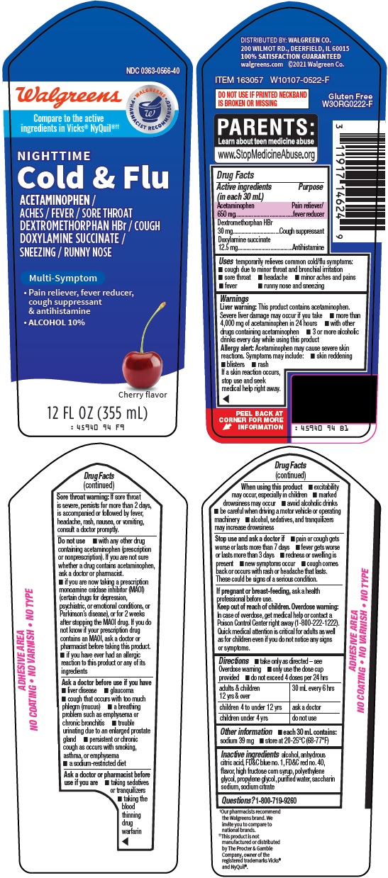 Pill image for Walgreen Co. Cold & Flu Drug Facts