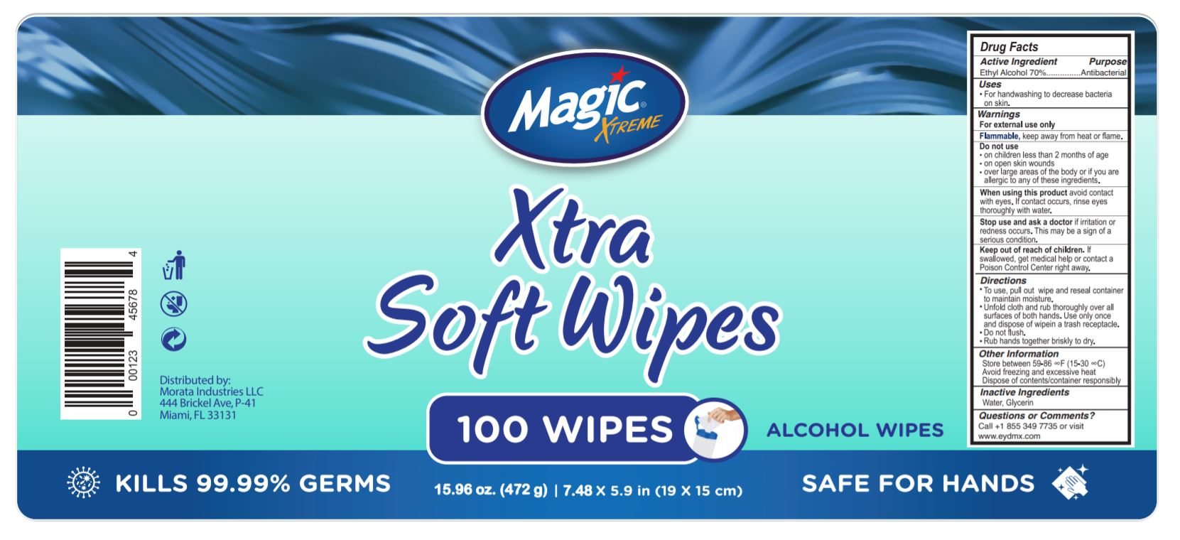 Pill image for Magic Xtreme Xtra Soft Alcohol Wipes 100
