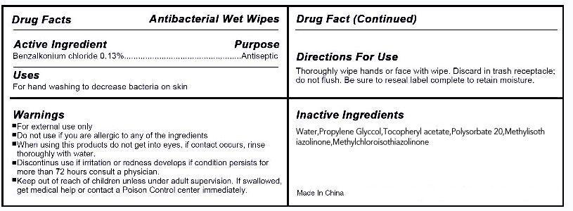 Pill image for 69821-001 Antibacterial Wet Wipes