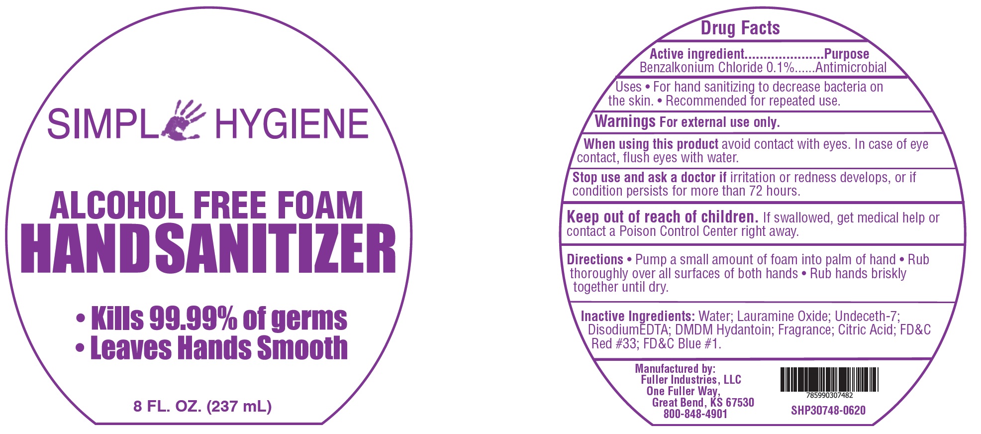 Pill image for Simple Hygiene Alcohol Free Foam Hand Sanitizer