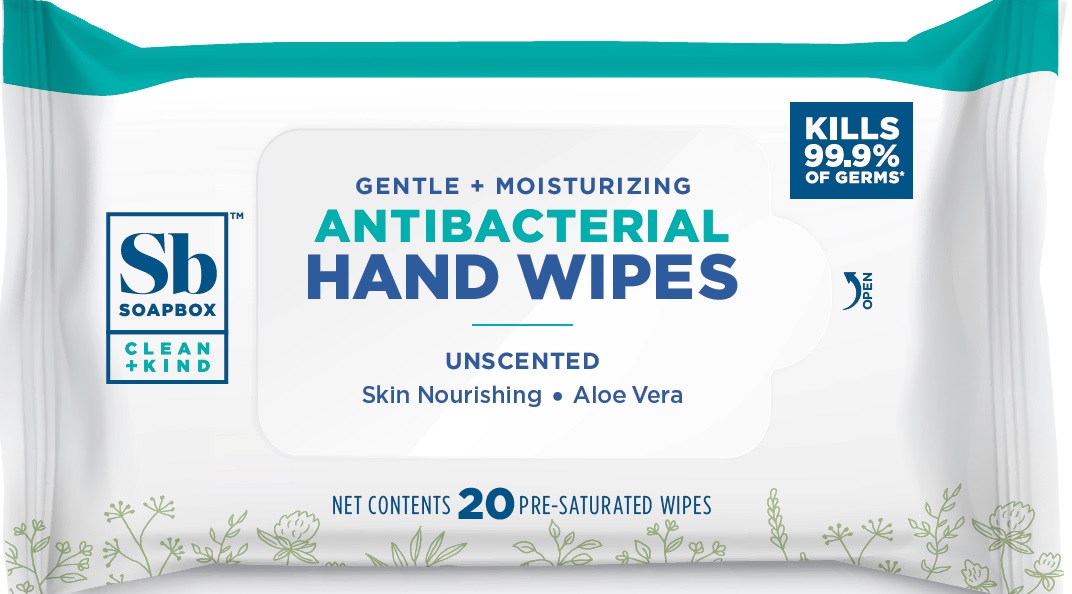 Pill image for Soapbox Antibacterial Hand Wipes Unscented