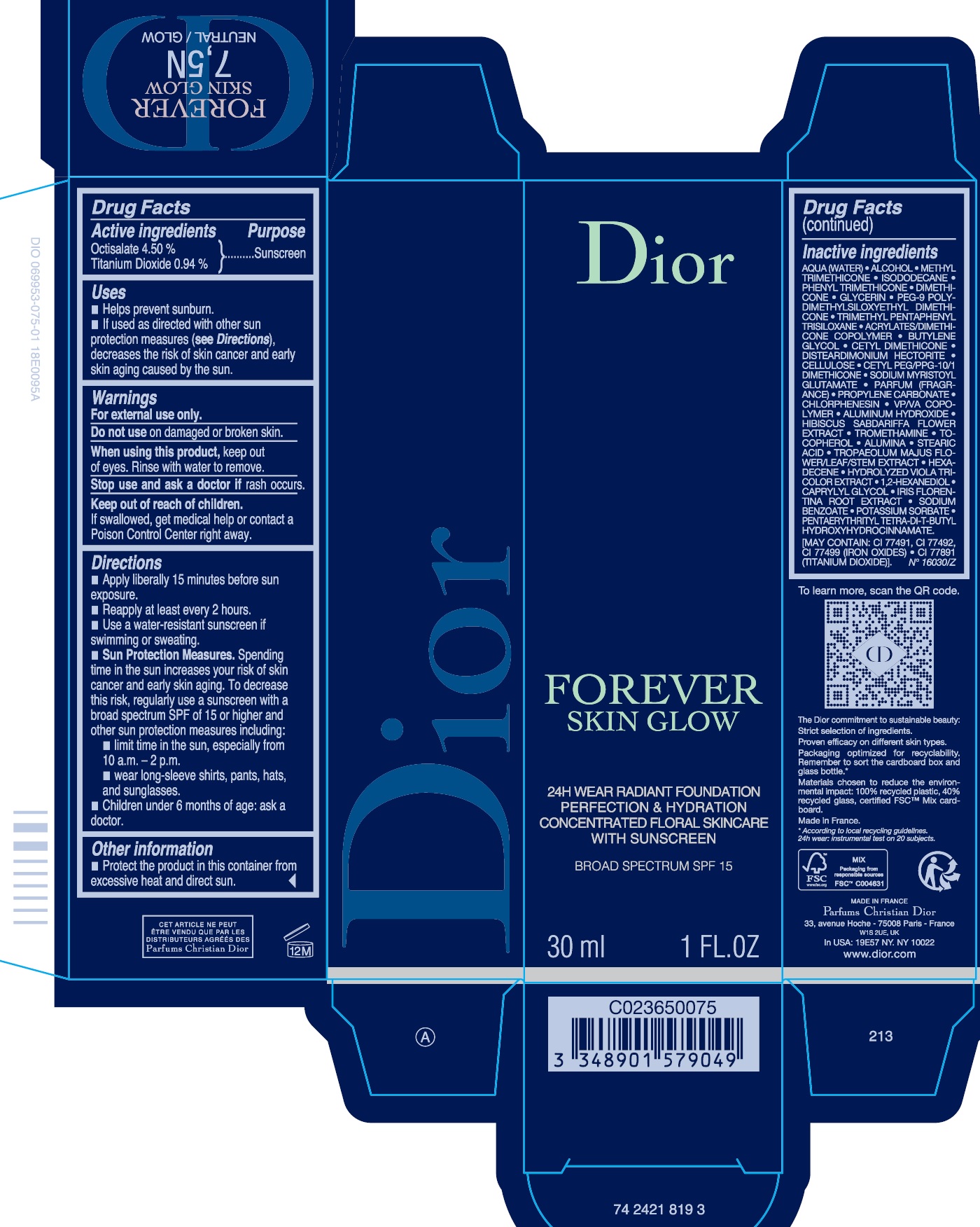 Pill image for Forever Skin Glow 24h Wear Radiant Foundation Perfection & Hydration Concentrated Floral Skincare With Sunscreen Broad Spectrum Spf 15 7.5n