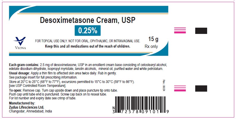 Pill image for Desoximetasone Cream Usp, 0.25%