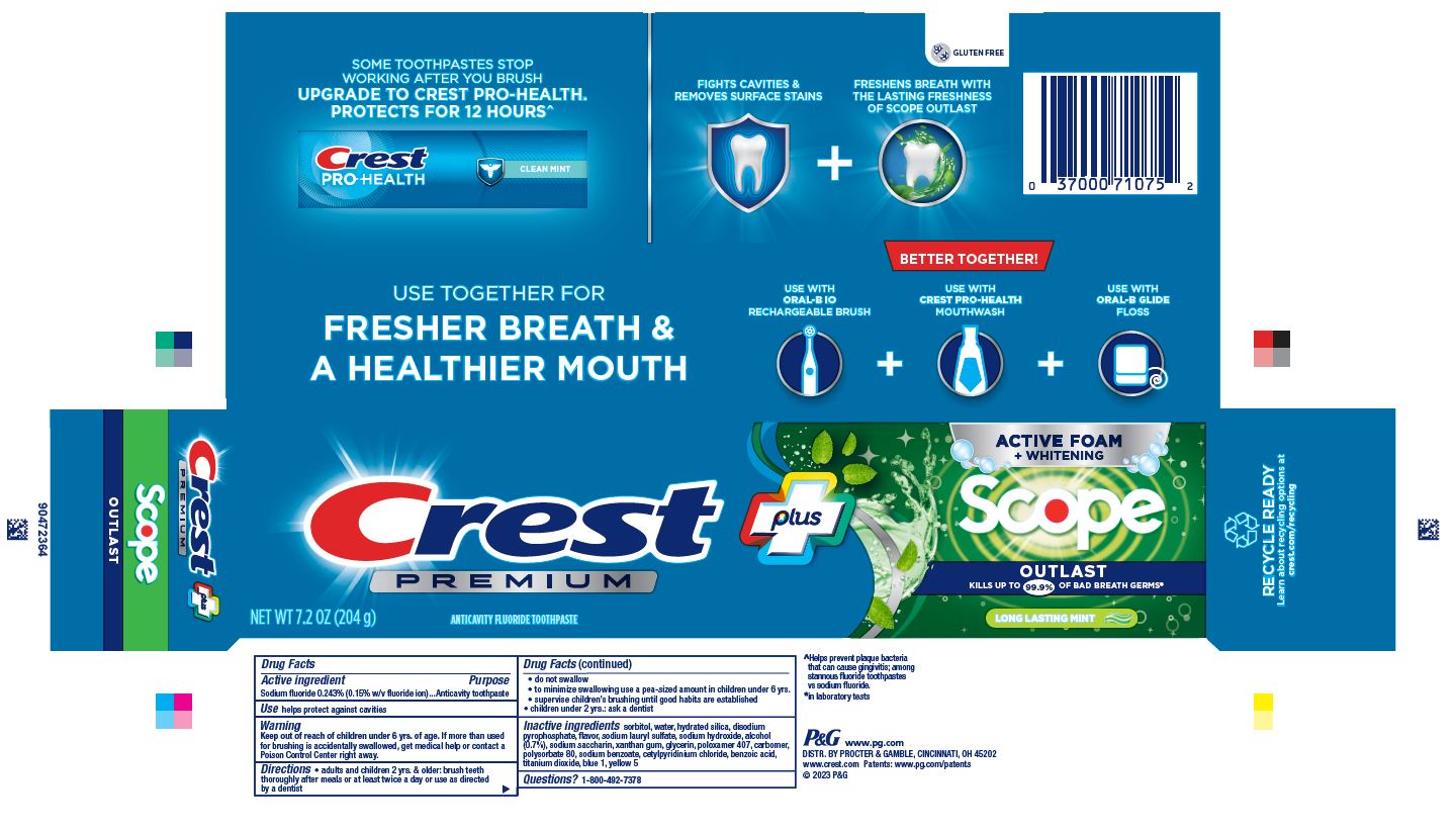Pill image for Crest Premium Plus Scope Outlast Active Foam