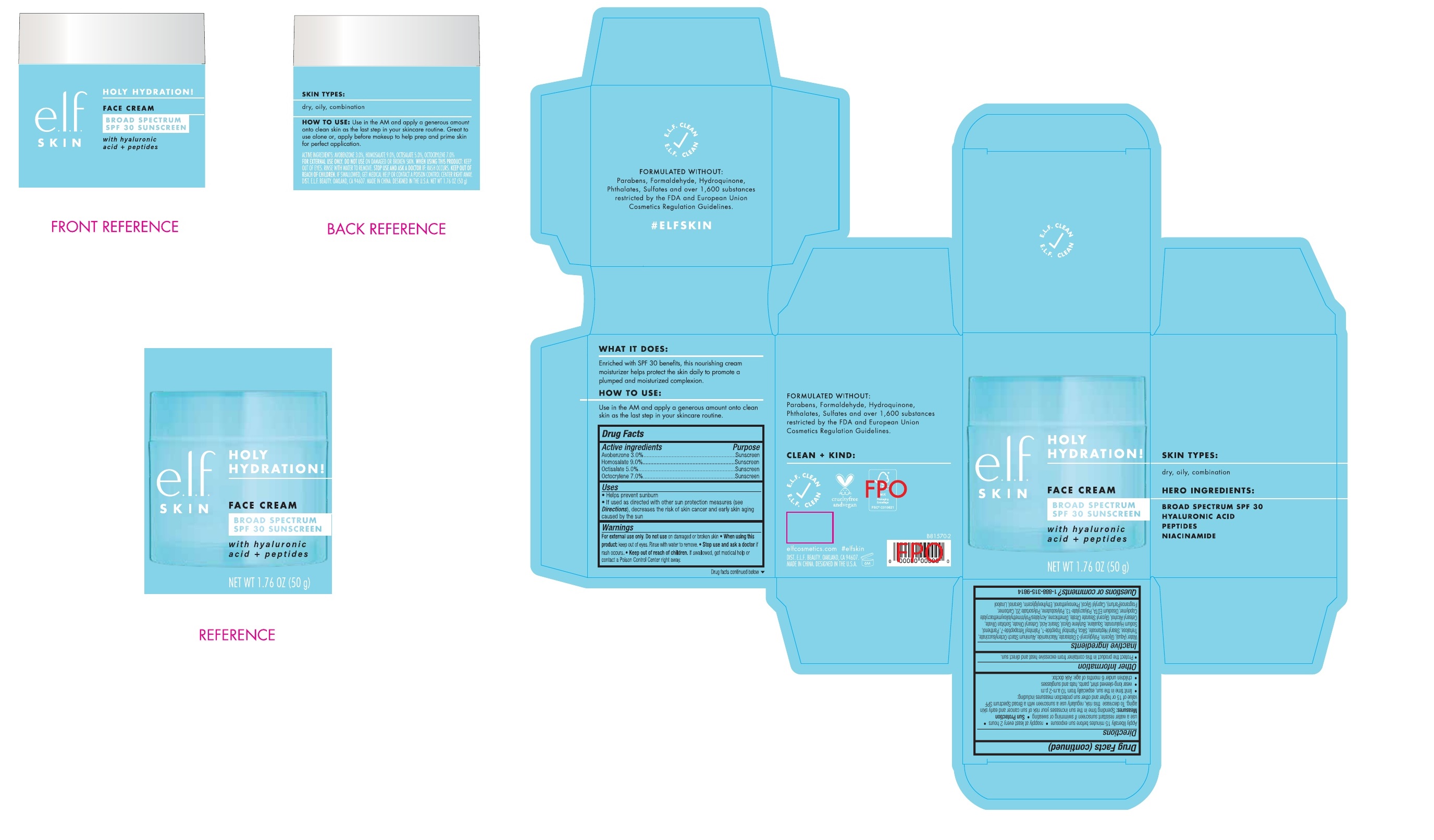 Pill image for E.l.f. Holy Hydration Face Cream Spf 30 Sunscreen