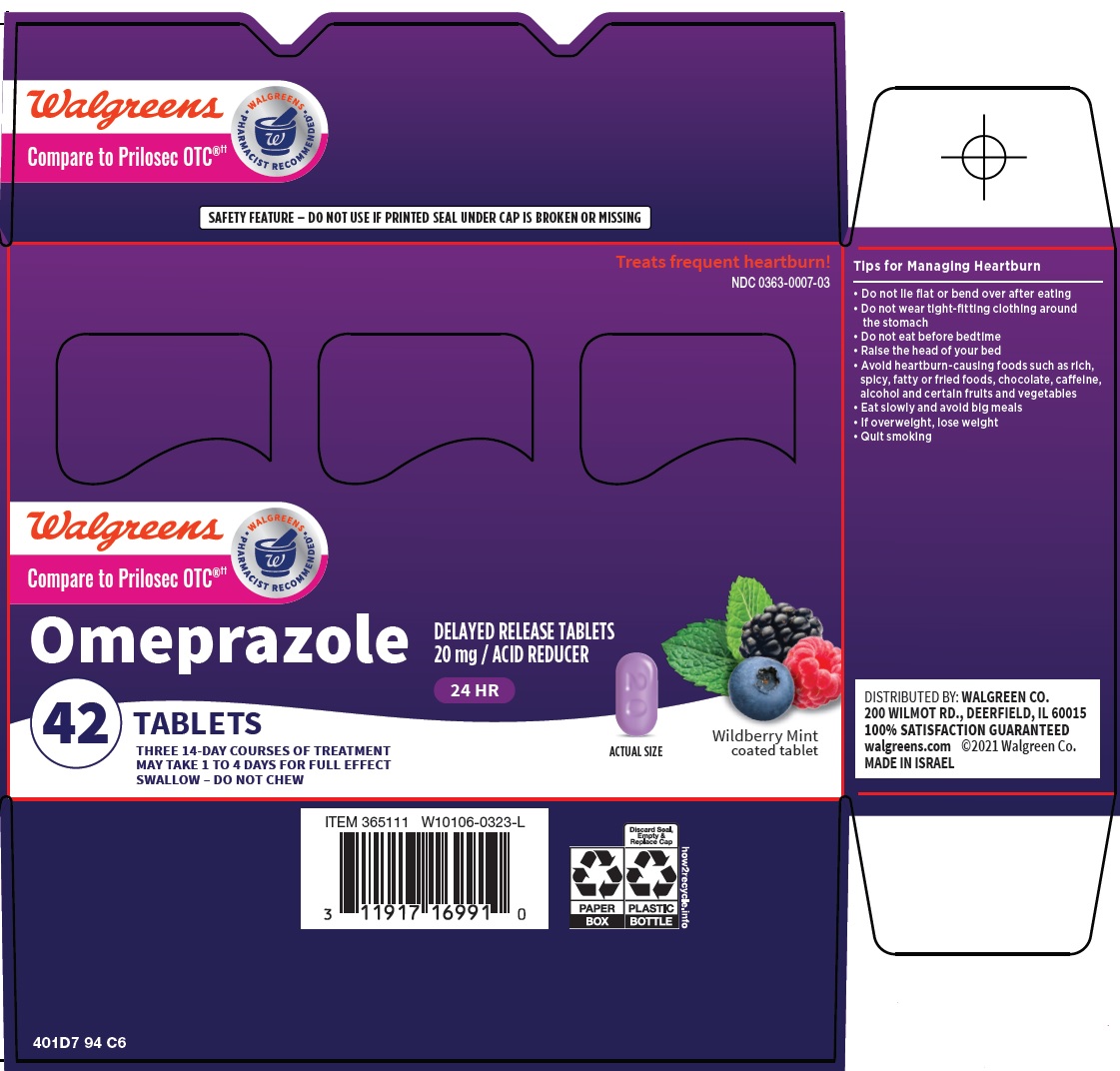 Pill image for Walgreen Co. Omeprazole Drug Facts