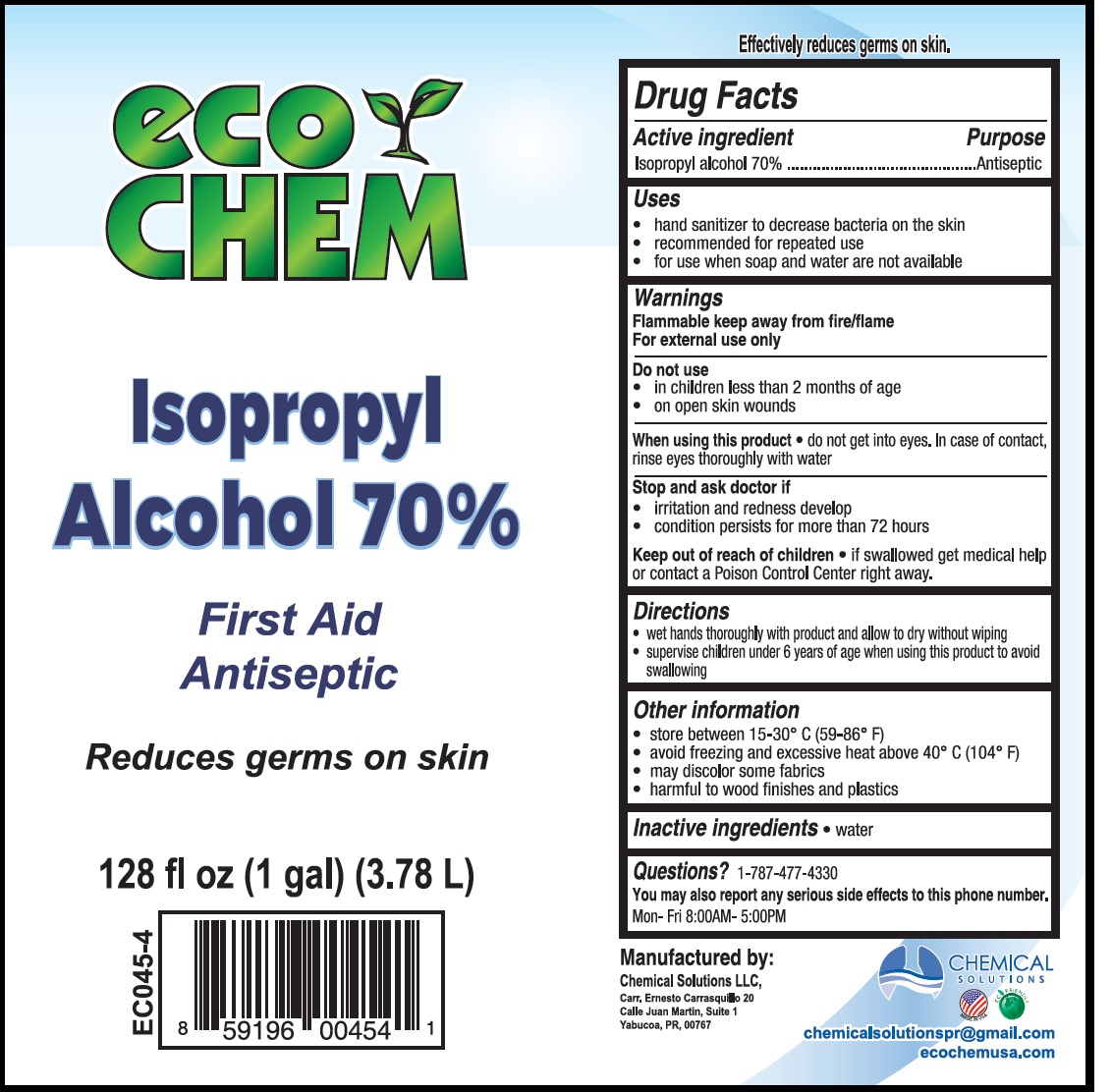 Pill image for Eco Chem Isopropyl Alcohol 70%