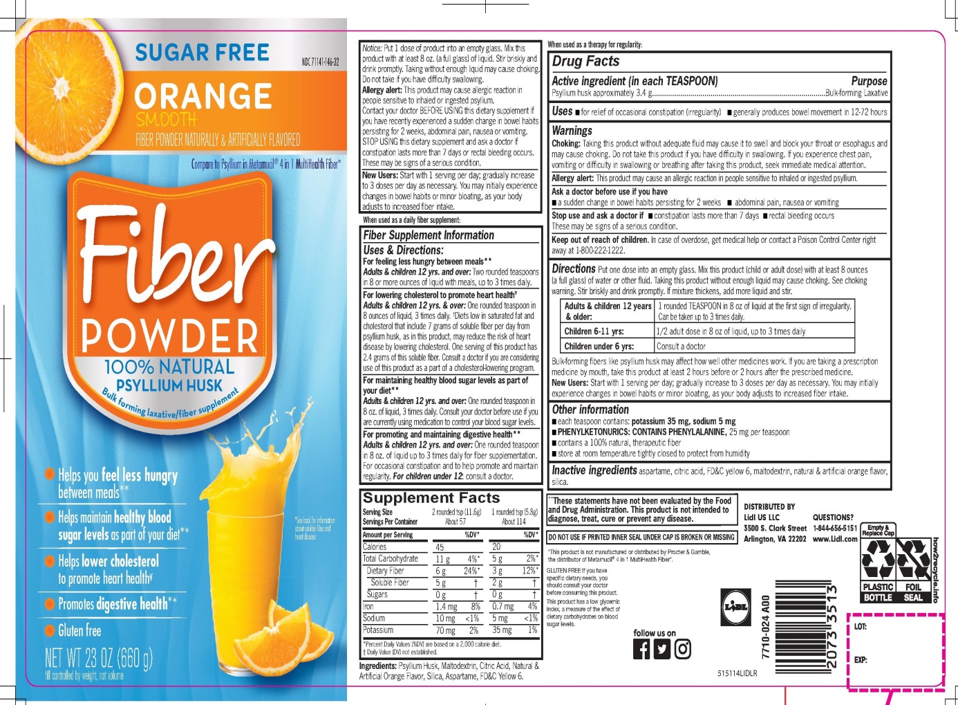 Pill image for Lidl Fiber 100% Natural Psyllium Husk Orange Flavor Sugar Free 114 Teaspoon Doses