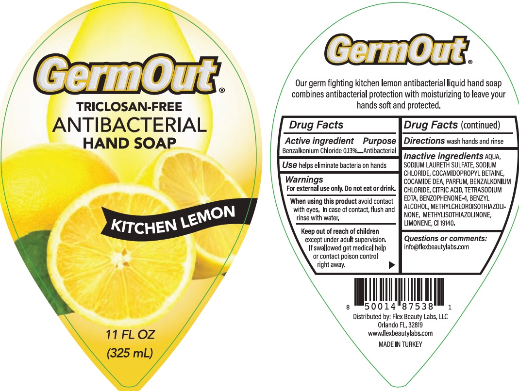 Pill image for Antibacterial- Germout Hand Soap, Triclosan Free, Kitchen Lemon
