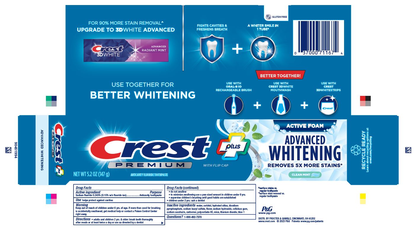 Pill image for Crest Premium Plus Advanced Whitening Active Foam
