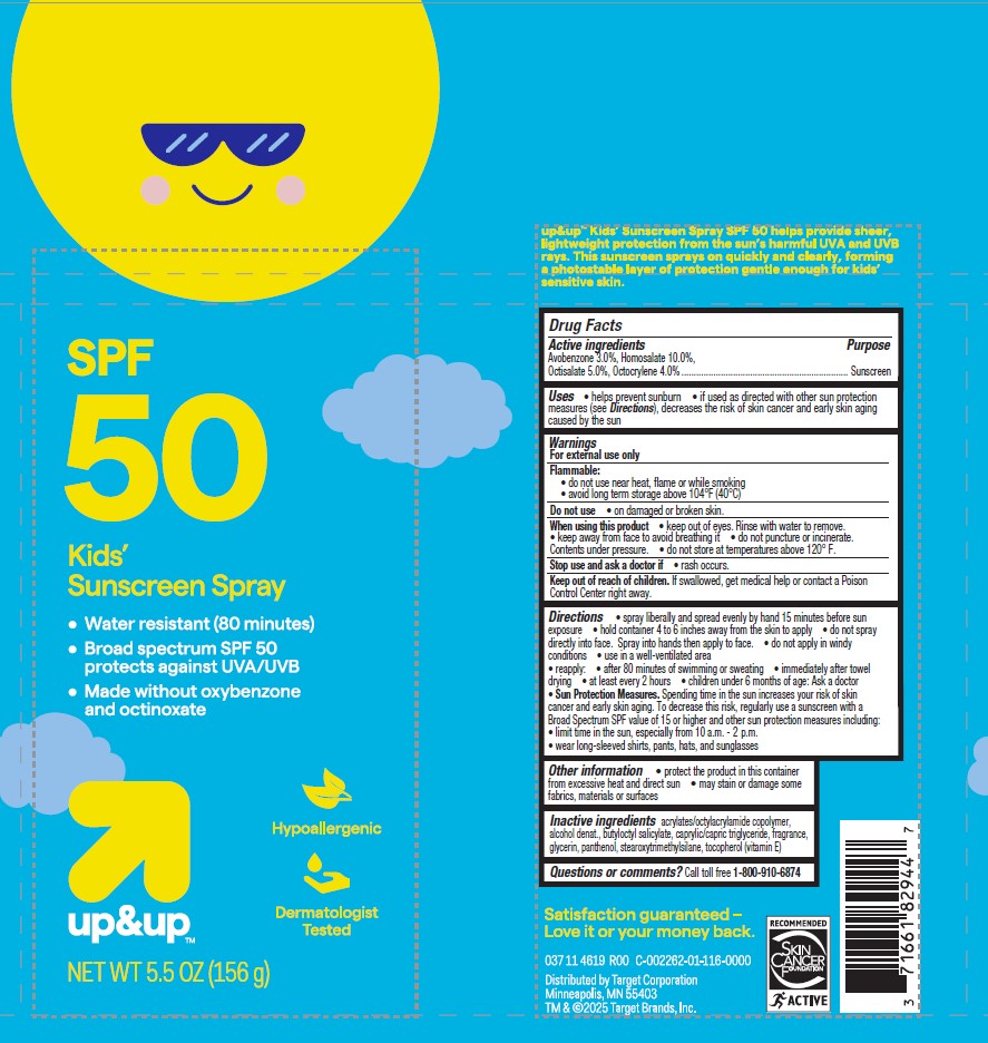Pill image for target up & up kids spf 50 continuous spray