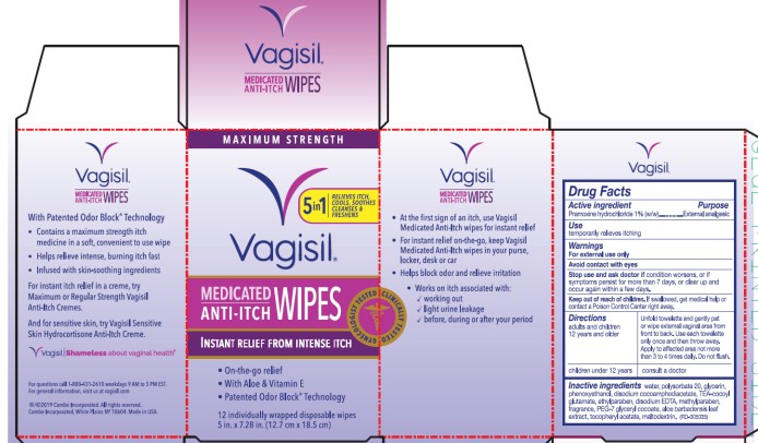 Pill image for Vagisil Medicated Anti-itch Wipes Maximum Strength