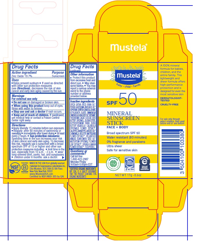 Pill image for Mustela Mineral Sunscreen Stick Spf 50