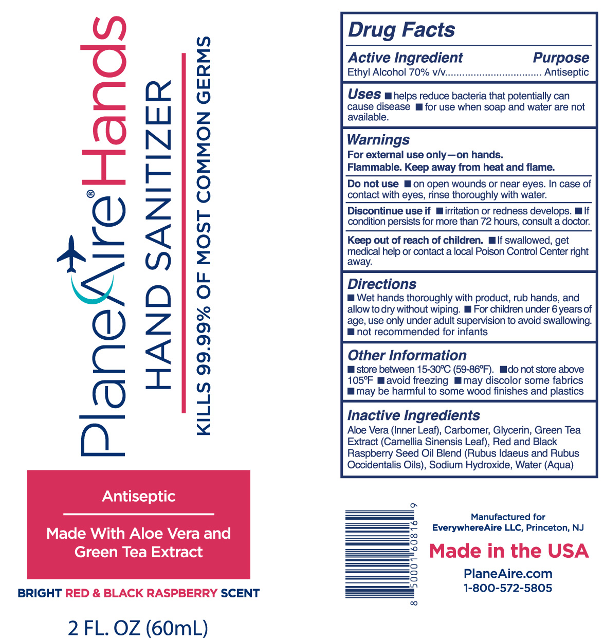 Pill image for Planeaire Hands Gel Black Raspberry And Red Raspberry Hand Sanitizer