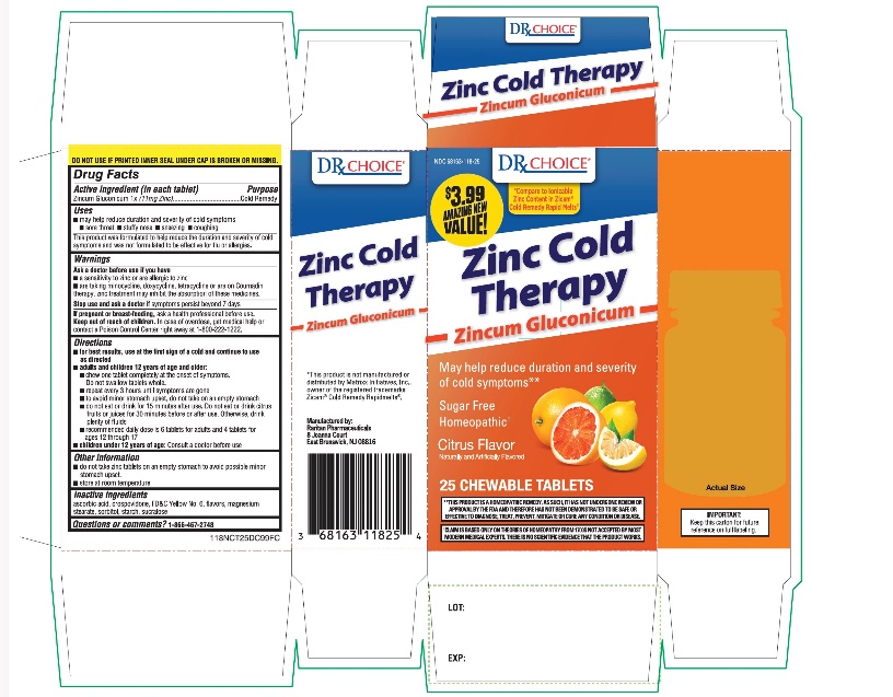 Pill image for Drx Choice Zinc Cold Therapy Citrus Flavor 25 Chewable Tablets