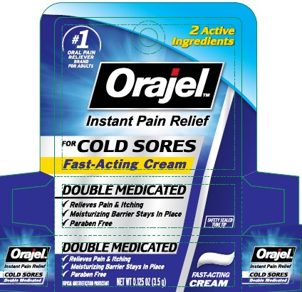 Pill image for Orajel For Cold Sores Double Medicated, Cream