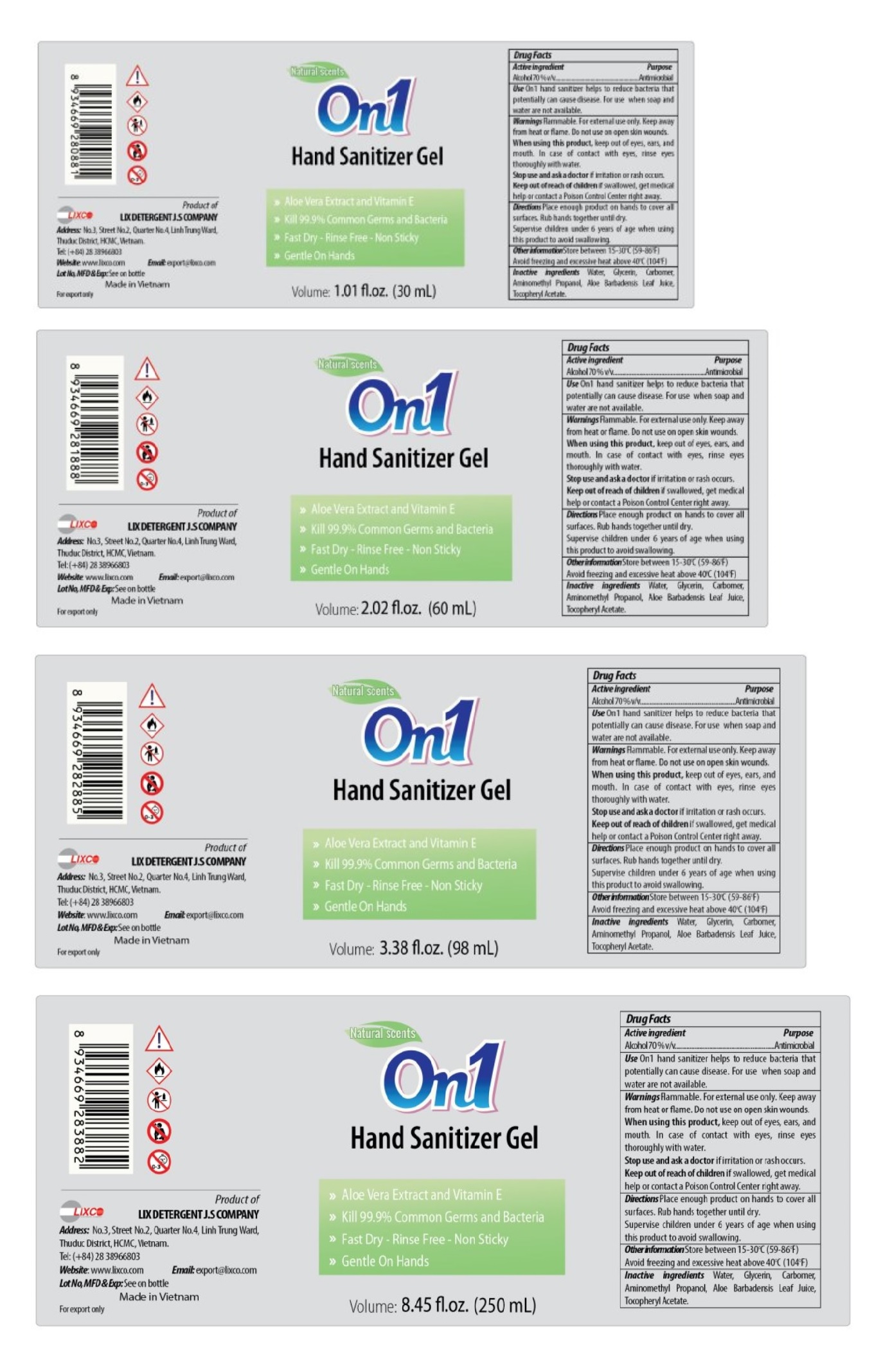 Pill image for On1 Hand Sanitizer Gel