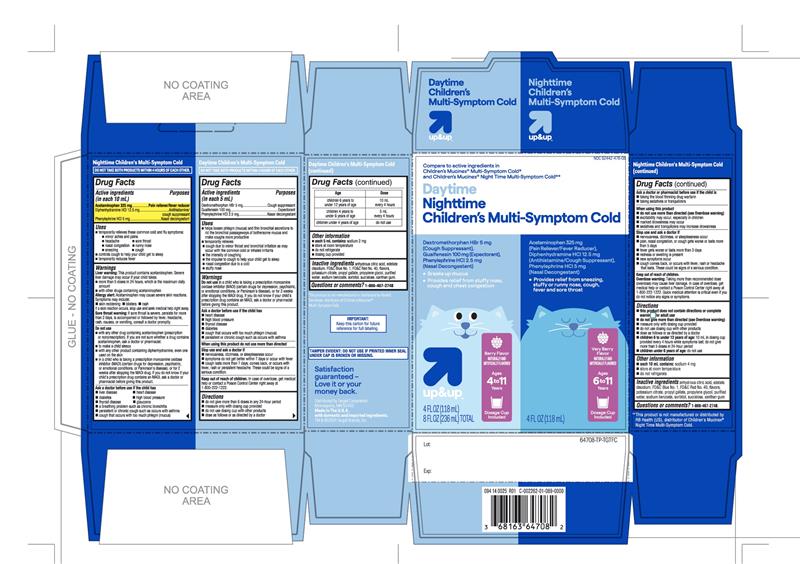 Pill image for Up&up Daytime Nighttime Children's Multi Symptom Cold Drug Facts