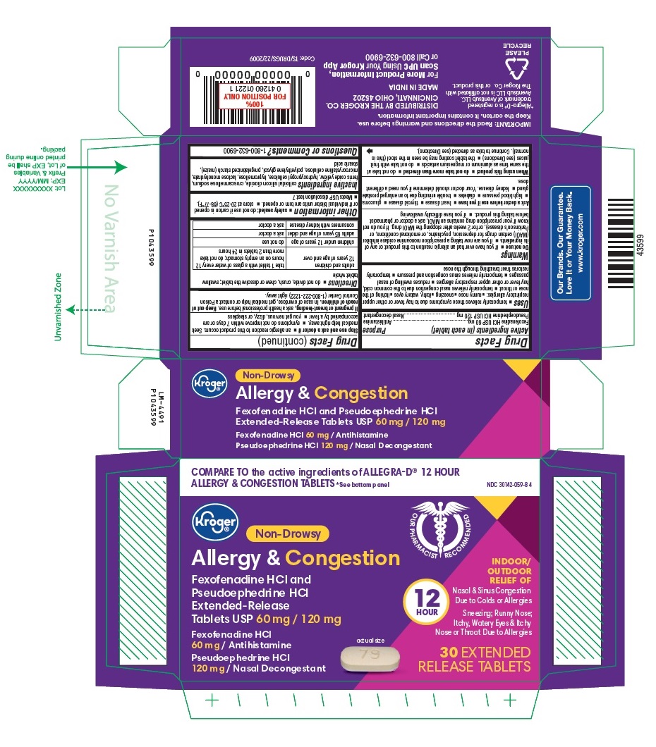 Pill image for Fexofenadine Hydrochloride And Pseudoephedrine Hydrochloride Extended-release Tablets Usp