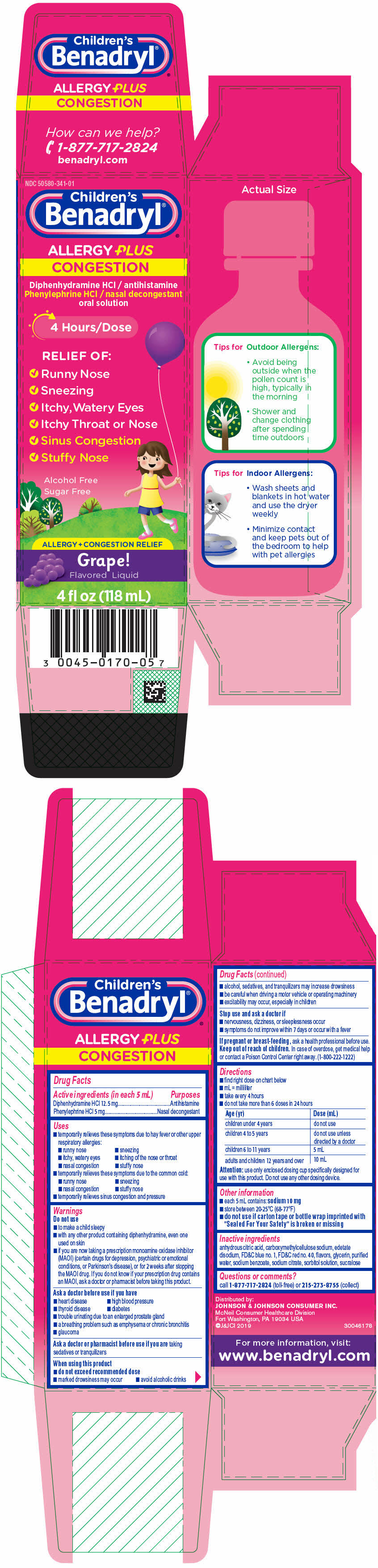 Pill image for Childrens Benadryl Allergy Plus Congestion