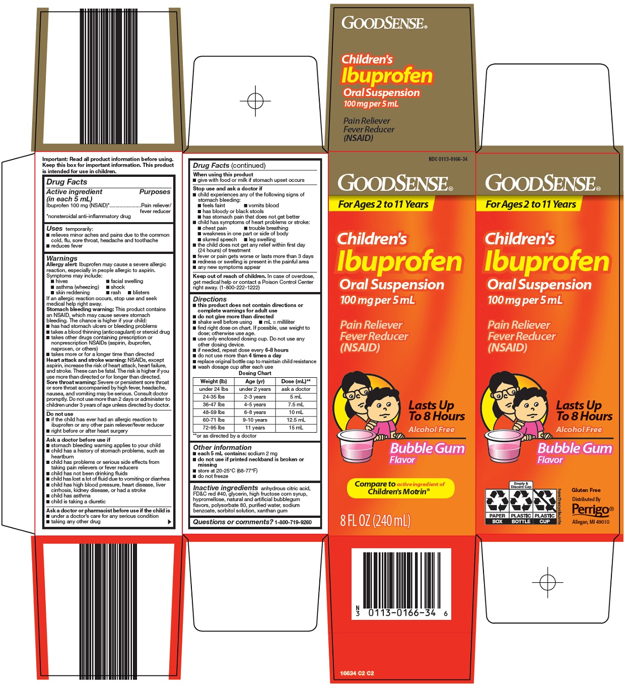 Pill image for Perrigo Children’s Ibuprofen Oral Suspension Drug Facts