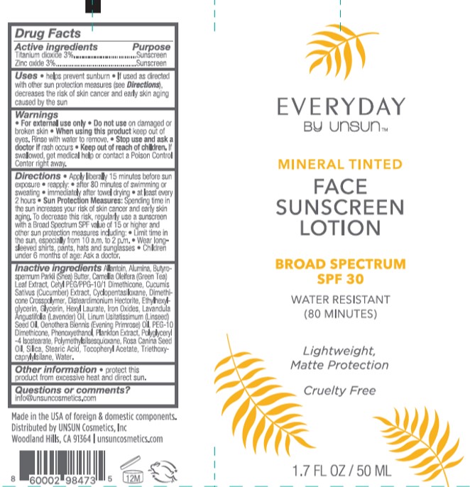 Pill image for Unsun Mineral Tinted Face Sunscreen Lotion Broad Spectrum Spf 30