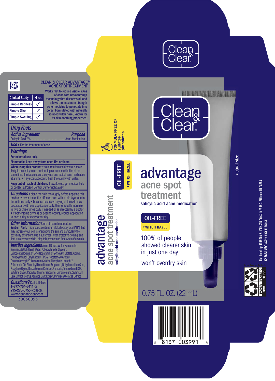 Pill image for Clean & Clear® Advantage Acne Spot Treatment