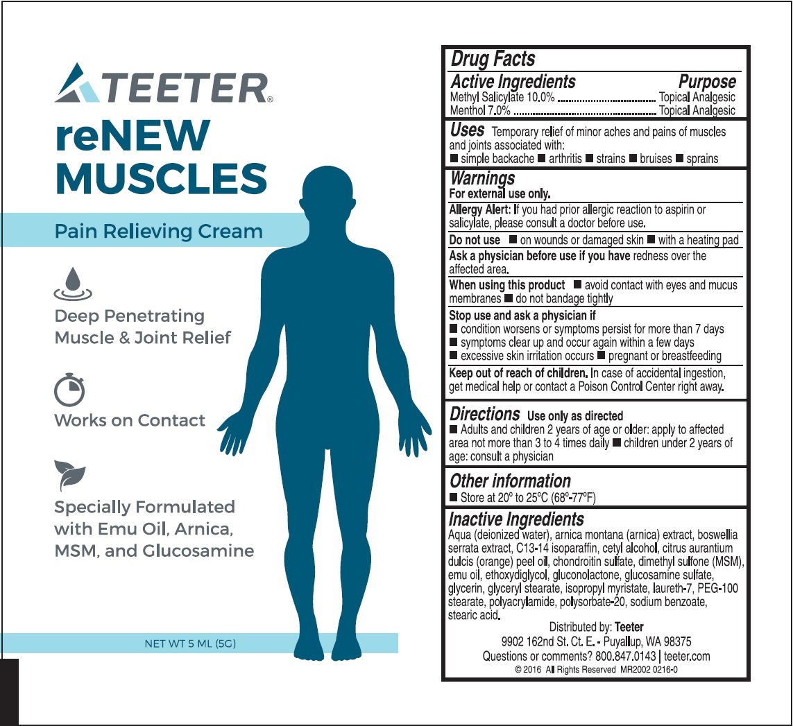 Pill image for Teeter Renew Muscles Pain Relieving Cream