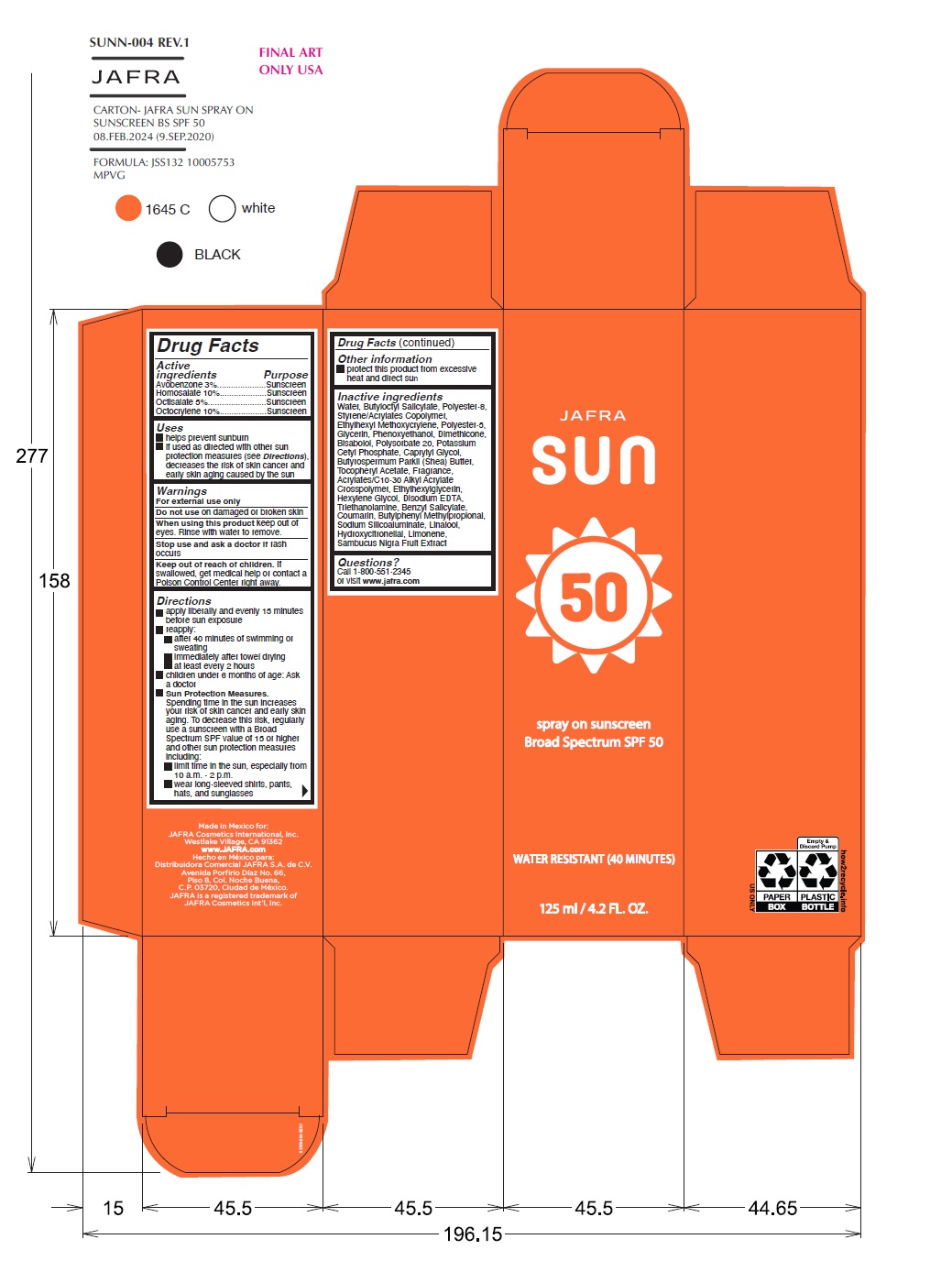Pill image for Jafra Sun Spray On Sunscreen Broad Spectrum Spf 50