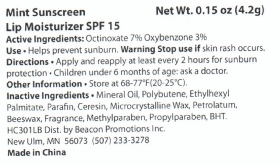 Pill image for Mint Sunscreen Lip Moisturizer Spf 15