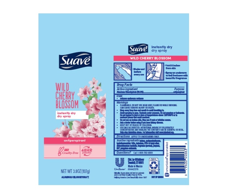 Pill image for Suave Wild Cherry Blossom 48hr Protection Dry Spray Antiperspirant