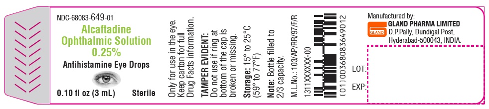 Pill image for Alcaftadine Ophthalmic Solution 0.25%