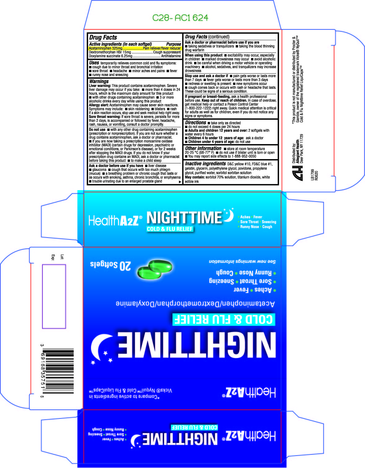 Pill image for 418-nighttime Cold And Flu Relief